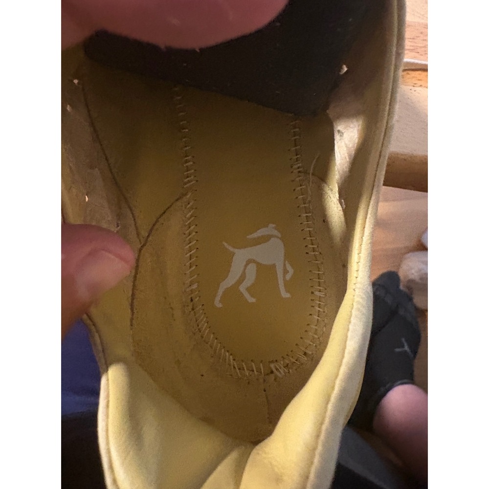 Courser Womens Luxury Leather Performance Sneakers Yellow Made in Italy Low Top - Picture 8 of 10